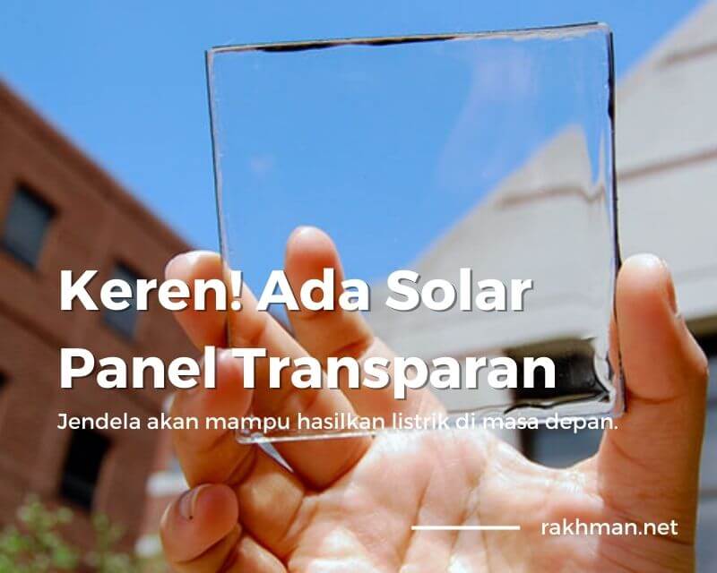 solar panel transparan